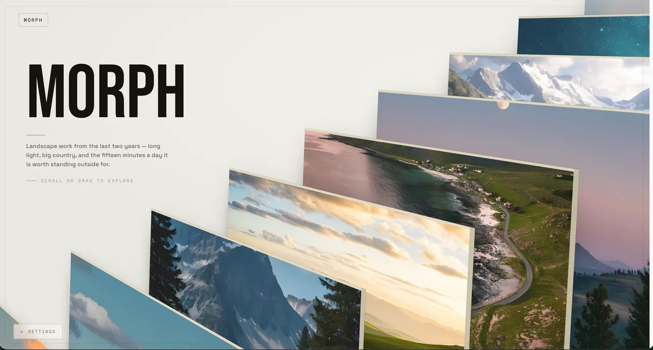 Morph template preview