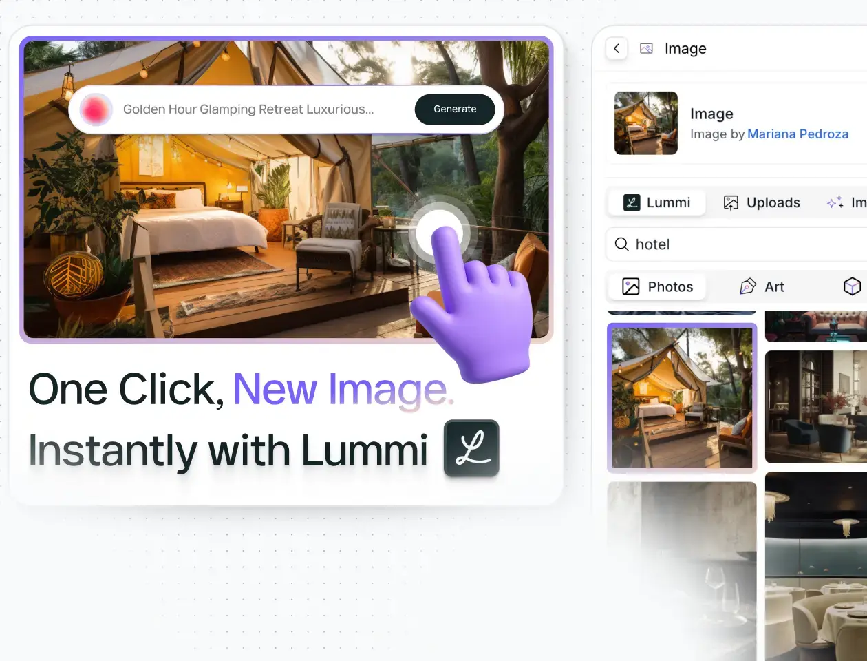 Modulify × Lummi – Seamless Images for Webflow Designers