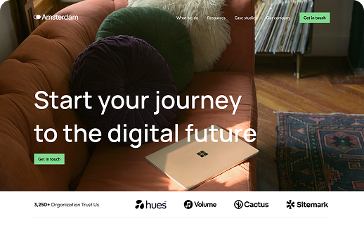 Generated website example