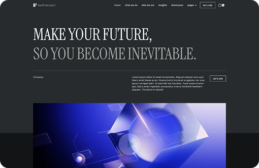 Generated agency website example
