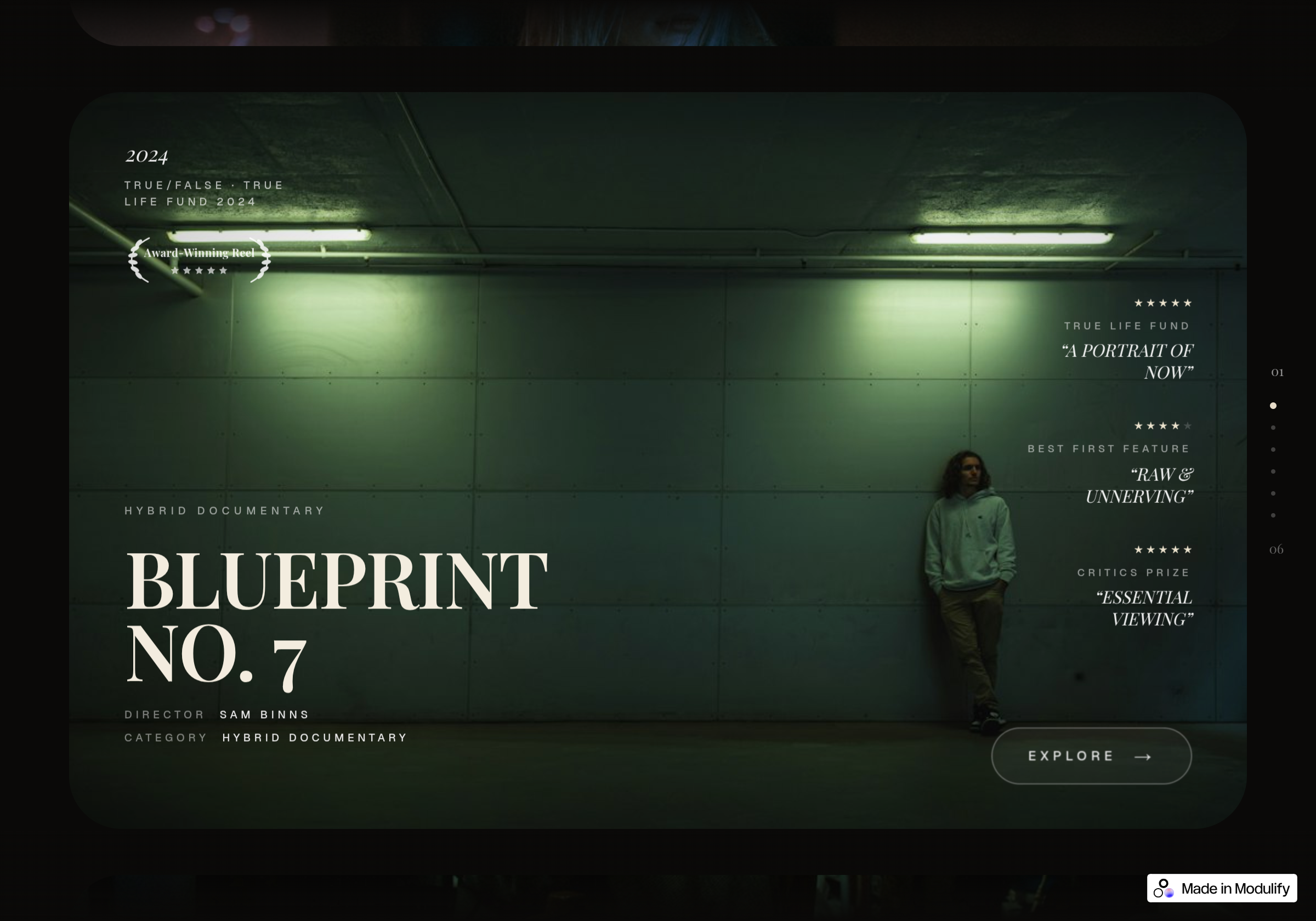 Cinema Reel template preview